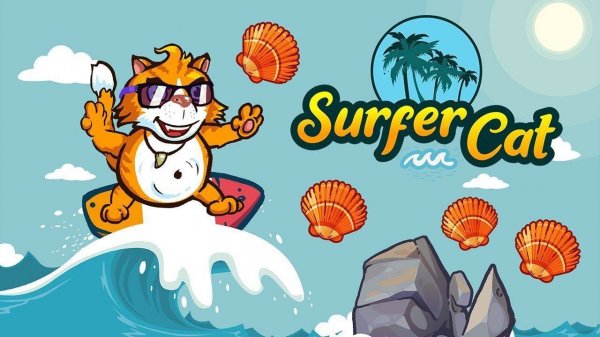 Surfer Cat: Seashell Adventure Game