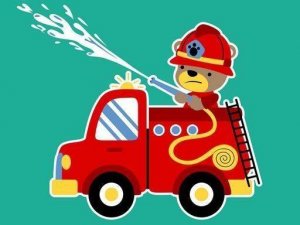 Animal Firetrucks Match 3 Puzzle Game