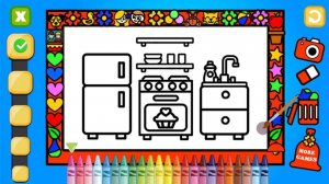 Color and Decorate Rooms Online Game