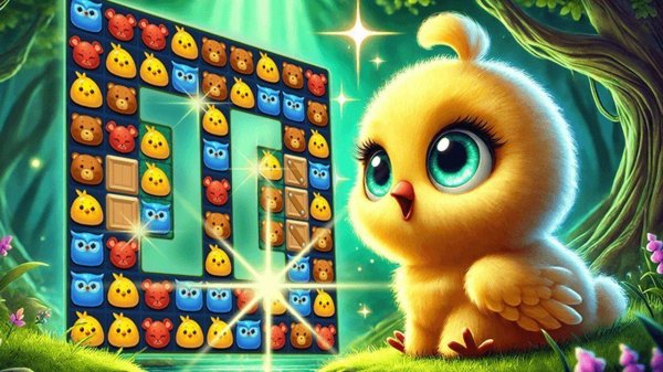 Forest Glade Match-3 Puzzle