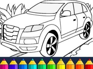 Cars Coloring Game: Free Vehicle Coloring Book