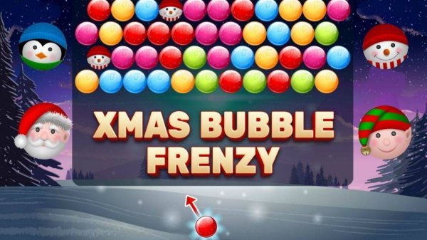 Winter Bubble Pop Puzzle