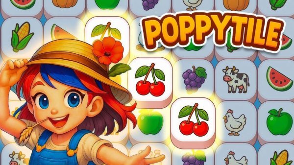 PoppyTile Farm Match Puzzle