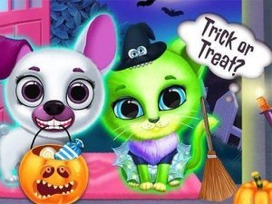 Scary Makeover Halloween Pet Salon Game