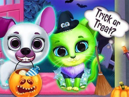 Scary Makeover Halloween Pet Salon Game