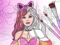Fashion Doll Designer: Dress Up and Coloring Game