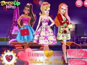 Bonnie and BFFs Valentine's Day Party Dress Up Game