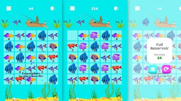 Ocean Merge Fish Puzzle
