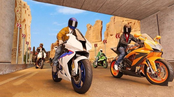 Real Motorbike Simulator Race 3D - Extreme Bike Stunts Game