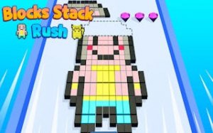 Pixel Stack Rush: Block Stacking Puzzle