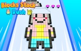 Blocks Stack Rush: Pixel Stacking Puzzle Online Game